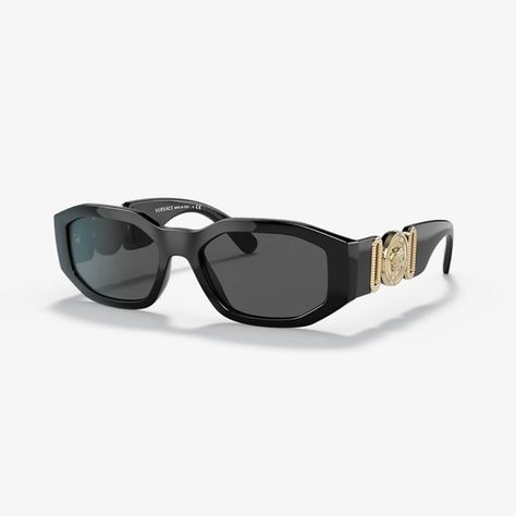 Versace Medusa Biggie Versace Medusa Sunglasses, Pretty Sunglasses, Versace Logo, Versace Glasses, Shapes For Kids, Versace Collection, Glasses Brands, Expensive Watches, Donatella Versace