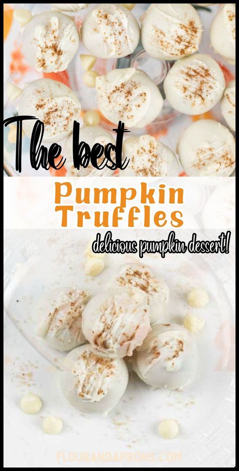 Enjoy the best pumpkin truffles with this easy recipe, perfect for fall baking and holiday dessert tables. Pumpkin Truffles Recipe, Boozy Fall Desserts, Fall Truffles, Easy Truffle Recipes, Pumpkin Spice Truffles, Fall Dessert Table, Halloween Truffles, Roasted Pumpkin Recipes, Sweet Pumpkin Recipes