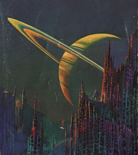 Bruce Pennington - Quest for the future, 1972. Concept Art Landscape, Sci Fi Aesthetic, Art Haus, 70s Sci Fi Art, Arte Peculiar, Sf Art, Arte Alien, New Retro Wave, Arte Cyberpunk