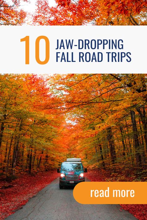 Ready to chase the colors of fall? 🍂🚐 Discover the 10 best camper van road trips for stunning fall foliage, from Colorado to California, New England, and the Midwest. Embrace the season with cozy camping, pumpkin patches, and even a dip in hot springs. 🎃 Plan your autumn adventure now! #Fall #RoadTrip #Campervan #Colorado #NewEngland #WestCoast #Camping #Halloween #Pumpkin Best Camper, Campervans For Sale, Cozy Camping, Fall Road Trip, Colors Of Fall, Pumpkin Patches, Cool Campers, Great River, Scenic Byway