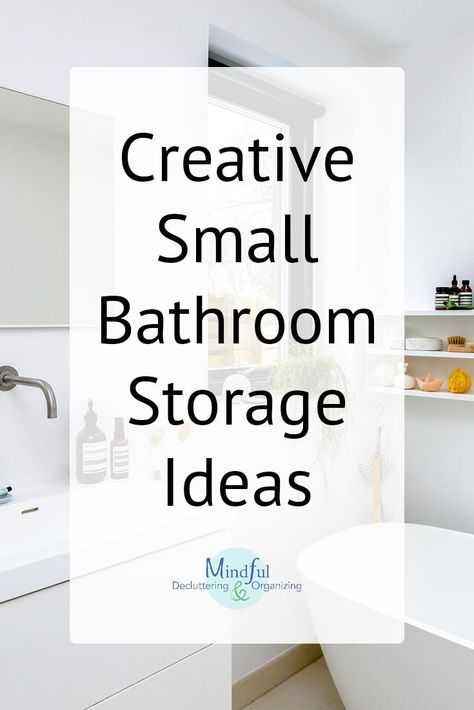 Are you tired of knocking over shampoo bottles when you get in the shower? What about running out of toilet paper (when the extra is down the hall!)? Get these simple solutions for small bathroom storage, so you have what you need, where you need it, all the while keeping your space clutter-free. Small Apartment Bathroom Storage, Small Bathroom Remodeling Ideas, Small Bathroom Storage Ideas, Small Bathroom Storage Solutions, Small Bathroom Shelves, Above Toilet, Small Full Bathroom, Recessed Shelves, Very Small Bathroom