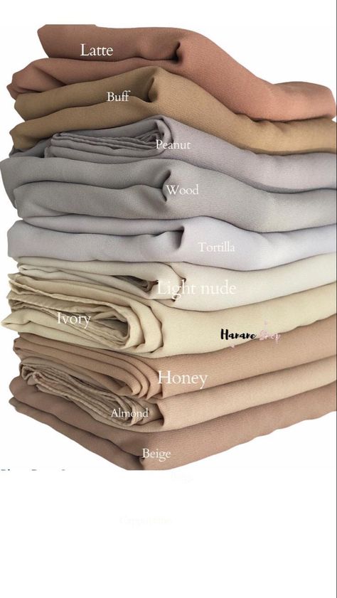 Colours Name, Wardrobe Color Guide, Hijab Colors, Color Knowledge, Clothing Store Interior, Colour Combinations Fashion, Modesty Outfits, Mode Turban, Color Combinations For Clothes