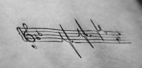 Would change the key signature to Barber's "Adagio for Strings" and do notes accordingly. Heartbeat Tattoo, Santa Cecilia, Geniale Tattoos, Design Mandala, Music Tattoo, Music Tattoos, Skin Art, Piercing Tattoo, Love Tattoos