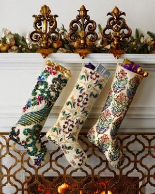 Kim Seybert Sugarplum Christmas Stockings Sugarplum Christmas, Hanging Christmas Stockings, Kim Seybert, Stocking Tree, Christmas Inspo, Xmas Stockings, Noel Christmas, Merry Little Christmas, Decoration Christmas