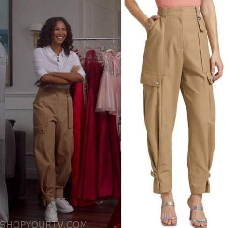 All American: Season 5 Episode 3 Layla's Tan Tapered Cargo Pants Check more at https://www.shopyourtv.com/all-american-season-5-episode-3-laylas-tan-tapered-cargo-pants/ Layla Outfits All American, All American Layla, All American Season 5, Layla Keating, Tapered Cargo Pants, Where To Buy Clothes, Fashion Tv, Clothes Style, All American