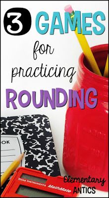 Find out three easy, hands on games for practicing rounding numbers. These games will work for rounding to the nearest ten and hundred… Rounding Whole Numbers 4th Grade, Rounding Numbers Activities, Math Third Grade, Math Interventionist, Math 3rd Grade, Math Talks, Rounding Numbers, Three Games, Math Number Sense