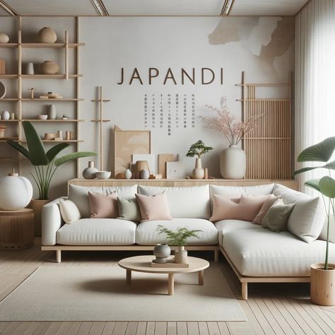 Natural Wood Living Room Furniture, Japanese Inspired Living Room, Small Living Room Makeover, Mint Green Room, Green Room Design, Fall Decor Crafts, Estilo Japandi, Entertainment Room Decor, Japandi Living Room