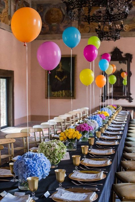 Helium Balloon Decoration, Dinner Party Decorations, Birthday Table, Long Table, Graduation Decorations, Baby Party, Diy Party Decorations, Bridal Shower Decorations, Party Table