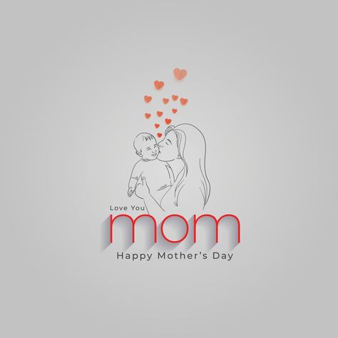 Creative Mothers Day Poster, Mothers Day Creative, Nicki Larson, Happy Birthday Logo, Wedding Album Templates, Mather Day, Tom Et Jerry, Ram Wallpaper, Birthday Logo