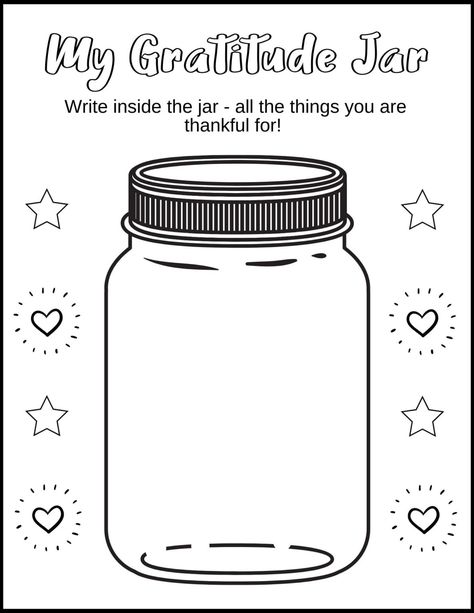 Gratitude Jar Worksheet Jar Worksheet, Support Group Activities, Work Team Building Activities, Gratitude Jar, Gratitude Activities, Youth Work, Kindness Activities, Showing Gratitude, Bible Study Printables