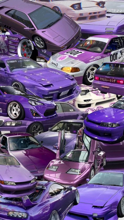 Purple cars 💜 Purple Cars, Purple Car, Jdm Wallpaper, Cool Car Accessories, Pimped Out Cars, Best Jdm Cars, Street Racing Cars, Street Racing, Pretty Cars