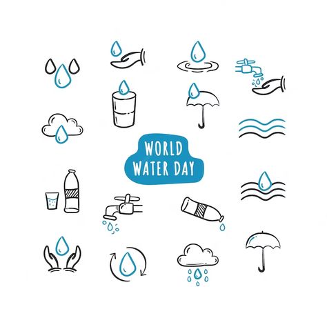 Premium Vector | Vector world water day vector line icon doodle. save the water hand drawing illustration scribble Water In Hands, Save The Water, Hands Drawing, Importance Of Water, World Water Day, Water Drawing, Water Day, Vector Line, World Water