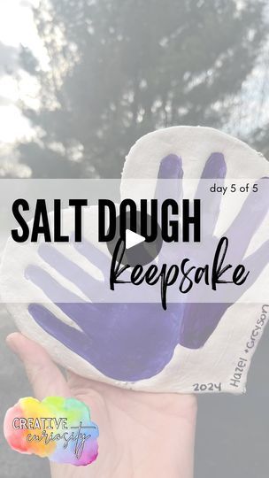 The sweetest little keepsake and it’s so simple to make 🫶🏼

Rounding up my mini series of achievable, simple DIY Mother’s Day gifts that anyone can make with salt dough!

Comment DOUGH and I’ll send you the supply list 💗

Here’s how to make it:
1️⃣ Add 2 cups flour, 1 cup salt, and 1 cup HOT water (be careful!) to a bowl
2️⃣ Mix together - we started with a spoon but it’s easiest to get messy with hands. Think of it like playdoh!
✨ If it’s too dry, add a tsp of water until it gets the right consistency. If it’s too wet, add a tsp of flour
3️⃣ Lay out parchment paper and roll out your dough to an inch or two thick
4️⃣ Press hands into the dough. Smooth out any little bumps or rough spots by dipping your finger in water and smoothing out.
5️⃣ Bake for about 1-2 hours at 200 degrees. Check Salt Dough Handprints, Water Gift, Diy Father's Day Gifts, Mini Series, Salt Dough, Supply List, Play Doh, Simple Diy, Parchment Paper