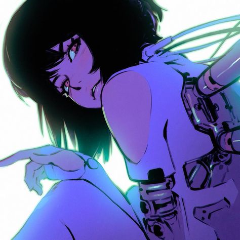 47.1k Likes, 158 Comments - Ilya Kuvshinov (@kuvshinov_ilya) on Instagram: “Ghost in the Shell sketch!” Ghost In The Shell, A Woman, Ghost, Purple, Anime, Blue