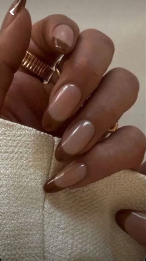 Aesthetic brown nails.
Brown French tips brown
fall nails. Neutral nails.
Autumn nails aesthetic. Minimalist Brown Nails, Nails Brown Cow Print, Brown Nails With Heart, Nail Inspiration Natural, Cow Print Nails Brown, Mini Heart Nails, Coffee Brown Nails, Brown French Manicure, French Nails Brown