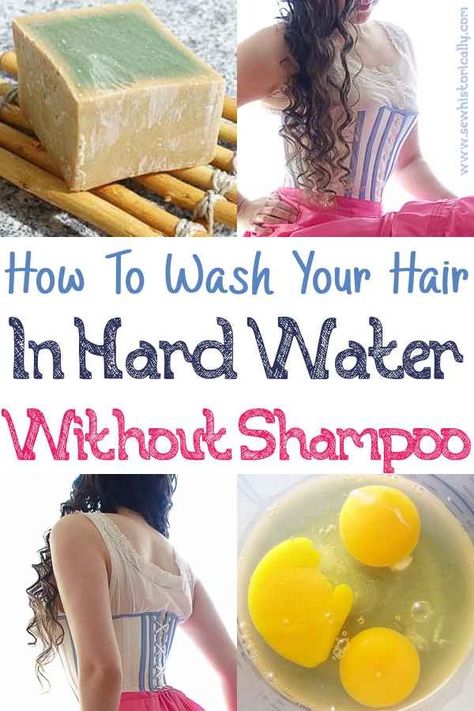 A while ago, I tried the no-poo method and wanted to wash my hair without store-bought liquid shampoo. But I live in an area with hard water! So here are my tips what worked for me and what didn’t if you want to wash your hair without shampoo in hard water. Related: How To Make … Continue reading How To Wash Your Hair Without Shampoo In Hard Water → Ancient Greek Hair, Water Only Hair Washing, Shampoo For Hard Water, Hard Water Hair, Natural Shampoo Recipes, Victorian Recipes, Diy Hair Spray, Homemade Natural Shampoo, Wash My Hair