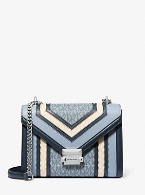 Color Block Handbags, Glamourous Heels, Michael Kors Handbags Outlet, Blue Handbag, Money Girl, Convertible Crossbody Bag, Stylish Purse, Blue Handbags, Michael Kors Outlet