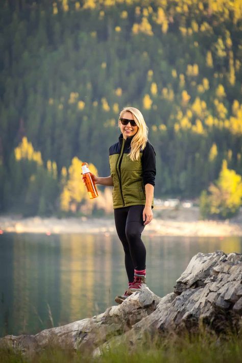 These are the best down vests to wear hiking or outdoors. When the heat begins to dissipate, the air becomes crisp, and you find yourself in that perfect middle ground weather, you know it’s down vest season. Every spring and fall, we love to pull out a comfy vest for either technical or casual occasions. ... Read more12 Best Down Vests For Hiking (2020) Best Hiking Clothes For Women, Outfit For Hiking, Spring Hiking Outfits, Trekking Outfit Women, Hiking Fall, Trekking Outfit, Outfits Highschool, Highschool Outfits, Hiking Clothes