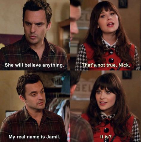 New Girl Memes, A Fathers Love, New Girl Funny, New Girl Tv Show, Nick And Jess, Funniest Quotes, New Girl Quotes, Jessica Day, Nick Miller