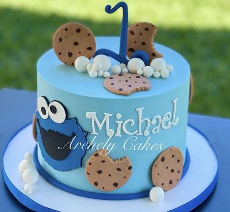 Cookie Monster 1st Birthday Smash Cake, Cookie Monster Birthday Cake, Cookie Monster Smash Cake, Cookie Monster 1st Birthday Cake, Cookie Monster Cakes, Cookie Monster 1st Birthday, Monster Smash Cakes, Boy Birthday Pictures, Monster Birthday Cakes