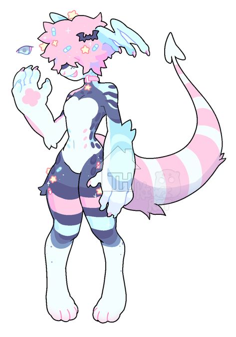 Cute Fursona, Cute Fursona Ideas, Anthro Adopts, Pink Fursona, Sparkle Fursona, Fursona Art Bunny, Unicorn Fursona, Anthro Art, Adopt Idea