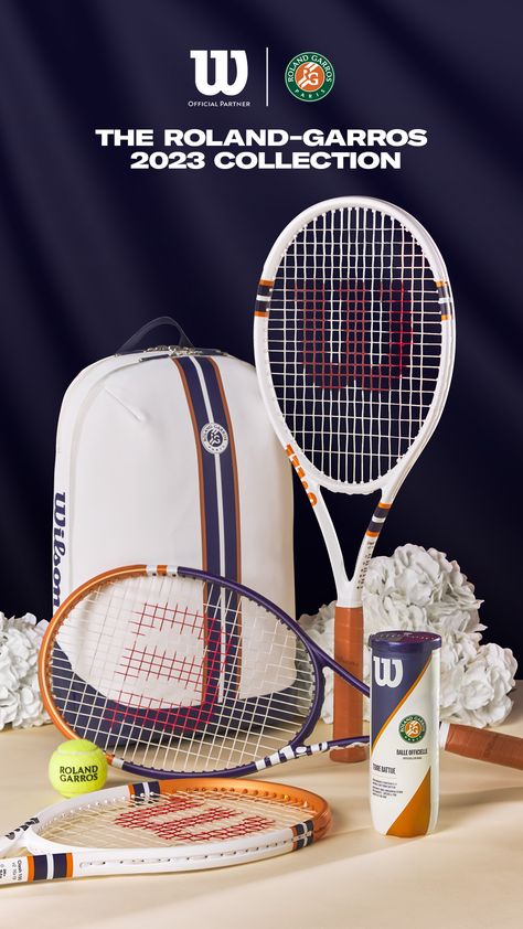 With the same high-quality Wilson has accustomed us to and inspired by the elegance of the iconic French Open. Any tennis player will love it! Cute Tennis Racket Bags, Beginner Tennis, Yonex Tennis Racket, Wilson Racket Tennis, Tennis Racket Bag, Tennis Equipment, Tennis Bag, Tennis Gifts, French Open