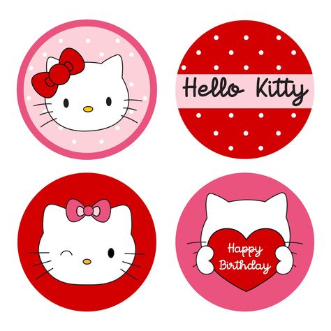 Hello Kitty Birthday Cake, Birthday Cake Topper Printable, Hello Kit, Hello Kitty Birthday, Cupcake Topper, Birthday Cake Toppers, Cake Topper, Cake Toppers, Cupcake