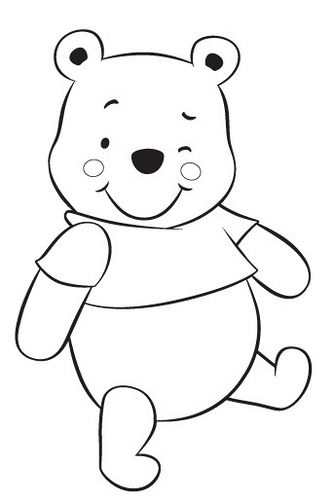 Pooh | Flickr - Photo Sharing! pattern idea Fargelegging For Barn, 그림 낙서, Pooh Baby, Printable Coloring Book, Pola Sulam, Coloring Pages To Print, Cute Easy Drawings, Art Drawings For Kids, Applique Patterns