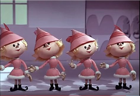 The amorphous pink nightmare of Christmas Town's uniform female elves. Christmas Tv Shows, Santa Workshop, 80s Stuff, Pictures Winter, Rudolph Red Nosed Reindeer, Christmas Specials, Christmas Tv, Christmas Classics, Classic Christmas Movies