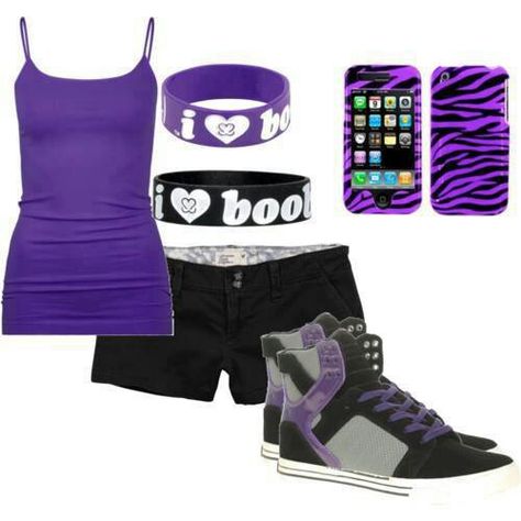 Love the purple.... The kicks are pretty sweet... Summer Outfits 2000s, Aeropostale Outfits, Ugg Outfits, Outfits 2014, Mcbling Fashion, 2010s Fashion, Outfits 2000s, Estilo Rock, What To Wear Today