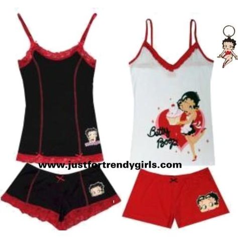 Betty Boop Style, Betty Boop Purses, Betty Boop Classic, Cute Outfits With Leggings, 2000s Fashion Trends, Cute Pjs, Cute Sleepwear, Betty Boop Pictures, 2000s Fashion Outfits