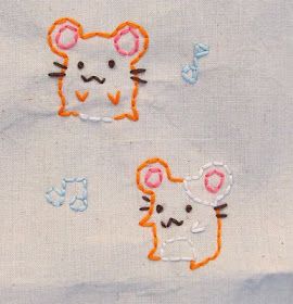 Hamster Dance, by Kittyzilla Hamster Embroidery, Hamster Dance, Hamster Illustration, Embroider Ideas, Mini Embroidery, Diy Crafts For Adults, Sewing Stuffed Animals, Cute Hamsters, Embroidery Patterns Free