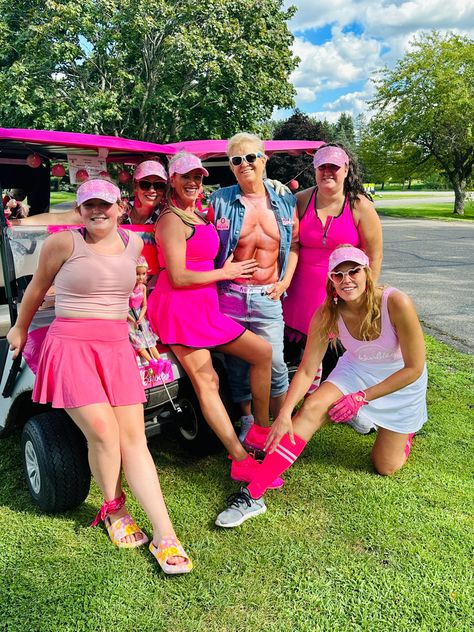 Barbie Golf Cart Theme, Cart Ideas, Golf Outing, Golf Party, Golf Theme, Girls Golf, Barbie Party, Golf Game, Theme Ideas