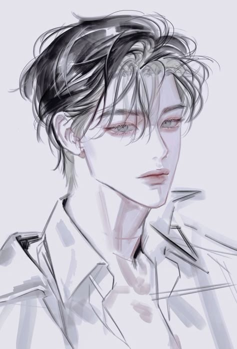 Dark Anime Guys, Art Boy, Arte Inspo, Digital Art Anime, Anime Drawings Tutorials, Realistic Art, Anime Drawings Boy, Boy Art, Pics Art