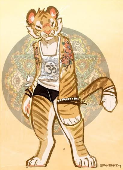 A Tiger, A Drawing, Tattoos, Art