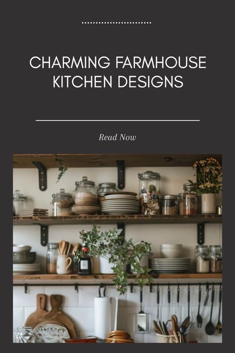 Discover charming farmhouse kitchen designs that combine rustic elements and modern functionality, featuring 10 inspiring ideas for your cozy cooking space. Rustic Open Kitchen Cabinets, Farmhouse Kitchen Ideas Rustic, Cabinets To Open Shelving, Homestead Kitchen Design, Western Farmhouse Kitchen, Wall Pot Rack, Kitchen Ideas Rustic, Cozy Farmhouse Kitchen, Farmhouse Kitchen Designs