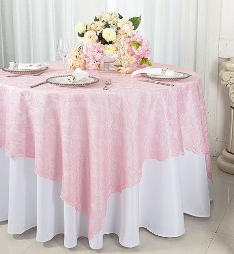 PRICES MAY VARY. Condition: Brand New Quantity: 1 Piece Materials: Polyester Lace Size: 72” Square Seamless Condition: Wholesale brand new high quality lace table overlays, lace table overlay, wedding lace table toppers, wedding reception lace table topper. Approximate Measurements: 72-inch square seamless. Uses: 72" square lace table overlay toppers use for wedding reception, wedding, parties, celebrations, banquet hall, catering service, home décor, and all special events. How to Care: Lace ta Tiffany Blue Weddings, Table Cloth Decorations, Sequin Tablecloth, Wedding Table Linens, Pink Damask, Wedding Tablecloths, Table Overlays, Banquet Party, Lace Table