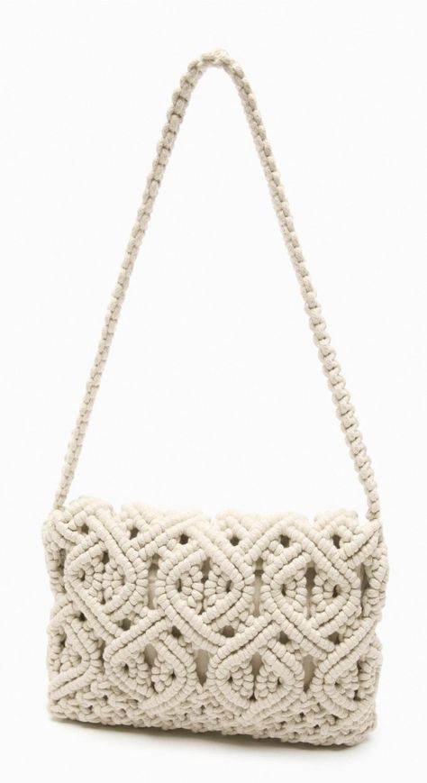 Macrame Handbag, Pola Macrame, Macrame Bag, Macrame Decor, Macrame Design, Boho Bag, Macrame Patterns, Womens Purses, Boho Chic Fashion