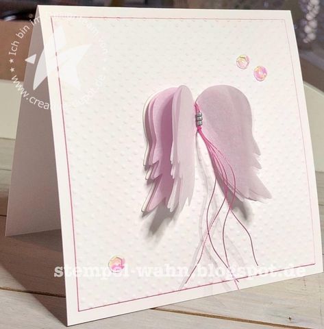 Wings Card, Angel Feathers, Handmade Angels, Communion Invitations, Soft Carpet, Sympathy Cards, Card Tags, Greeting Cards Handmade, Inspirational Cards