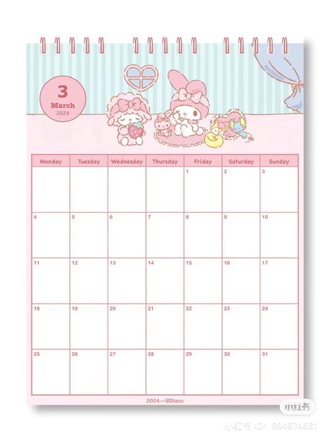 Pink Academia, Sticker Organization, Bullet Journal Mood Tracker Ideas, Cute Easy Doodles, Cute Calendar, Bullet Journal Mood, Cute Notebooks, Stationery Organization, Calendar 2024