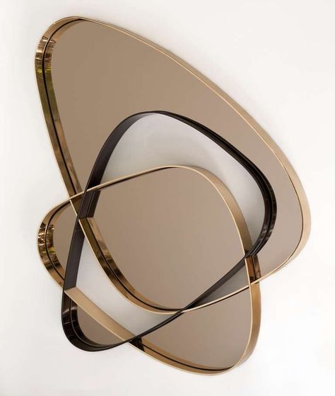 "Clouds" Wall Mirror by Achille Salvagni 2 Modern Mirror Design, Achille Salvagni, Monochromatic Interior Design, Cloud Mirror, Modern Mirror Wall, Mirror Design Wall, Bronze Mirror, Contemporary Mirror, Modern Mirror