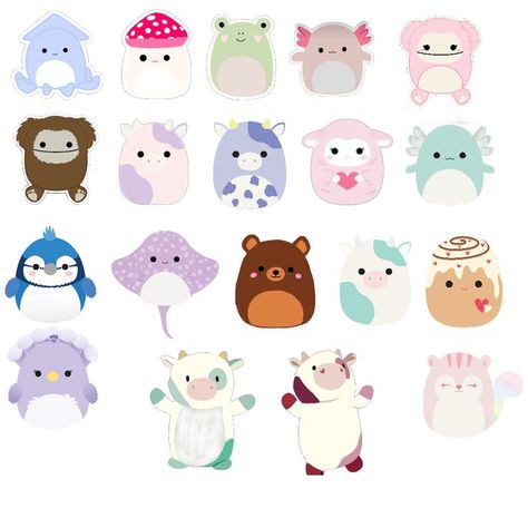 Squishmallow Painting Ideas, Cute Stickers Squishmallow, Squishmallows Free Printable, Squishmallow Drawing Template, Paper Squishmallow Template, Squishmallow Stickers Printable, Cute Squishmallow Drawings, Squish Mellows Drawing, Squishmallow Doodle