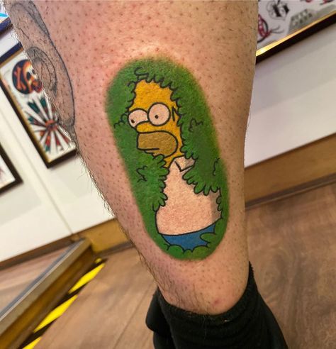 The Simpsons Tattoo Ideas, Homer Simpson Tattoo, Simpson Tattoo, Simpsons Tattoo, Nerdy Tattoos, The Simpsons Movie, Movie Tattoos, Forarm Tattoos, Flash Tattoo Designs