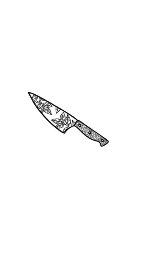 Knife Tattoo, Tattoos, Floral, Beauty