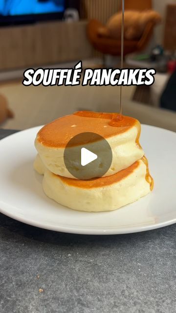 Angus Nguyen on Instagram: "Soufflé Pancakes! 🥞 ☁️ 

They’re like fluffy, sweet clouds.

In this video, I added a bit of cream cheese to try and mimic Japanese cheesecakes and it worked! It’s an optional ingredient but you have to make sure to warm the cream cheese (10-15 seconds in the microwave) so that you don’t get clumps in your batter. The smoother the better!

Soufflé Pancakes Recipe:

Meringue:
2 egg whites (room temp)
1 tbsp sugar
1/4 tsp cream of tartar (or 4 drops of lemon juice)

Wet Ingredients:
2 large egg yolks
2 tablespoons milk
2 tbsp cream cheese (warmed)
1/4 teaspoon vanilla extract

Dry Ingredients:
1/4 cup all-purpose flour
1/4 teaspoon baking powder
Pinch of salt

*Butter or oil for greasing the pan

Instructions:

In a bowl, whisk together the egg yolks, milk, warme Pancake Recepie, Souffle Pancakes Recipe, Pancake Recipe Video, Soufflé Pancakes, Egg White Recipes, Lemon Pancakes, Egg Pancake, Japanese Pancake, Souffle Pancakes