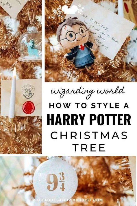 Harry Potter Christmas Tree Ideas, Harry Potter Inspired Christmas, Harry Potter Christmas Ornaments, Harry Potter Christmas Decorations, Bookish Christmas, Harry Potter Ornaments, Harry Potter Christmas Tree, Hogwarts Christmas, Disney Christmas Shirts