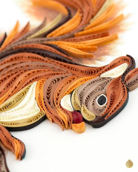 Quilled Squirrel, Fall Quilling, Quilled Animals, Diy Quilling Crafts, Quilling Animals, Paper Quilling For Beginners, غلاف الكتاب, Paper Quilling Flowers, Paper Quilling Cards