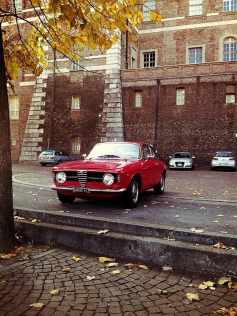 My old Alfa Romeo Gt Junior Scalino '70. Scent of motoring history.. Old Alfa Romeo, Alfa Romeo Vintage, Alan Moore, Red Cars, Morning Video, Alfa Romeo Cars, Alfa Romeo Giulia, Nice Cars, Red Car