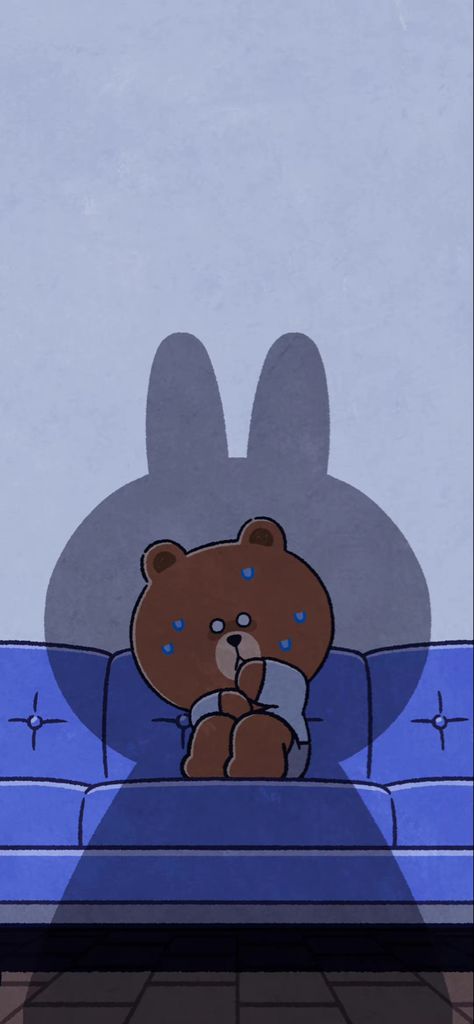 Cony Brown, Bear Gif, Brown Line, Line Friends, Cute Wallpapers, Cute Cartoon, Cute Drawings, Vault Boy, Moon