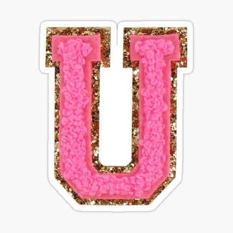 preppy hot pink varsity letter U Dream Background, Pink Patch, Letter Patches, Varsity Letter, Letter U, Iphone Photo App, Iphone App Design, Night Painting, Digital Gifts